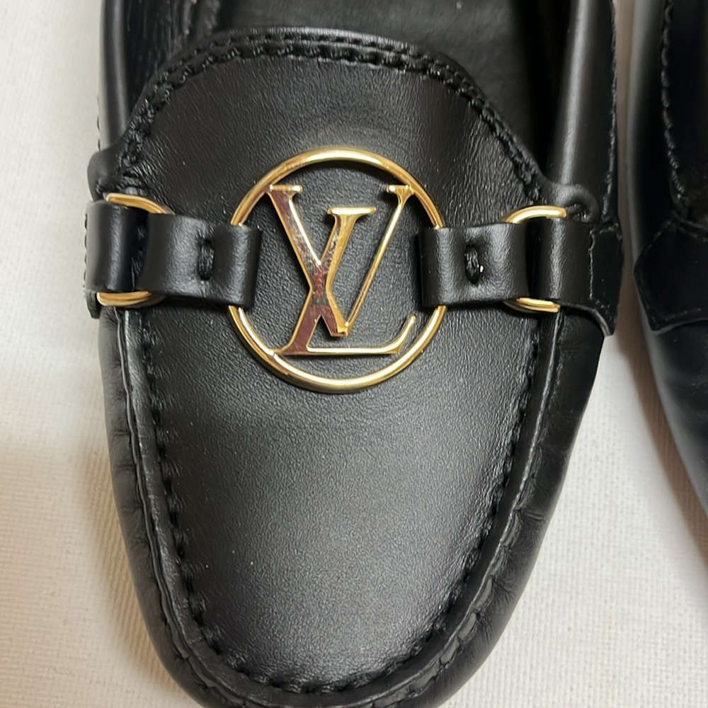Louis Vuitton black leather driving loafers - Picture 11 of 15